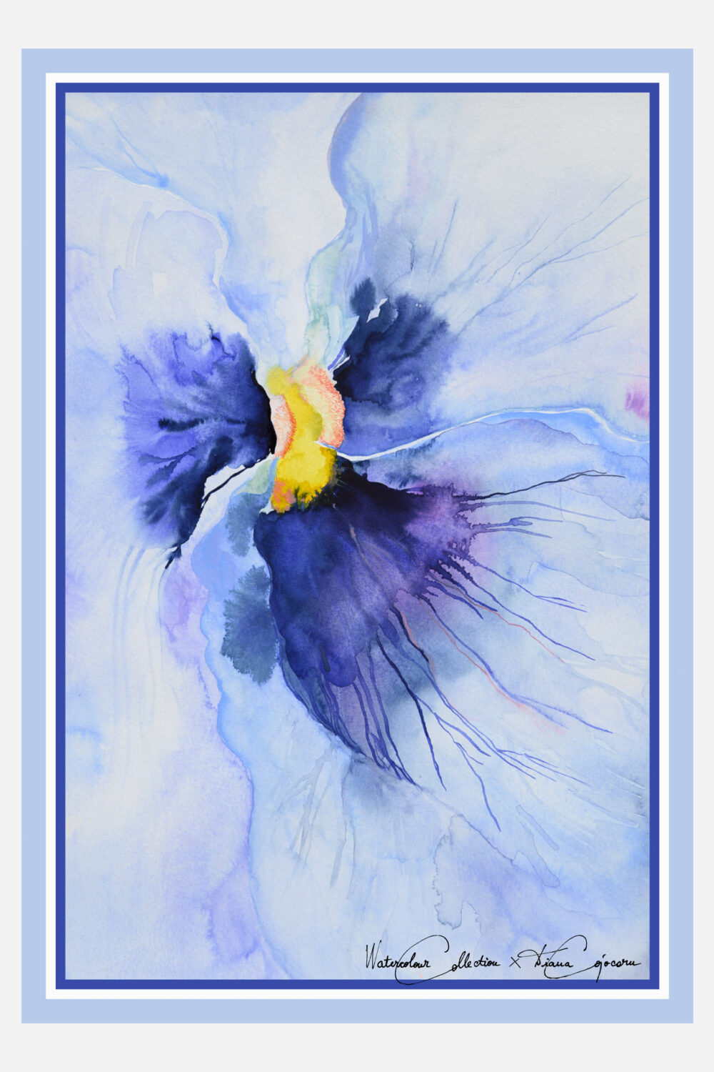 Dinastia di viole 100 x 70 cm - dianacojocaru.it