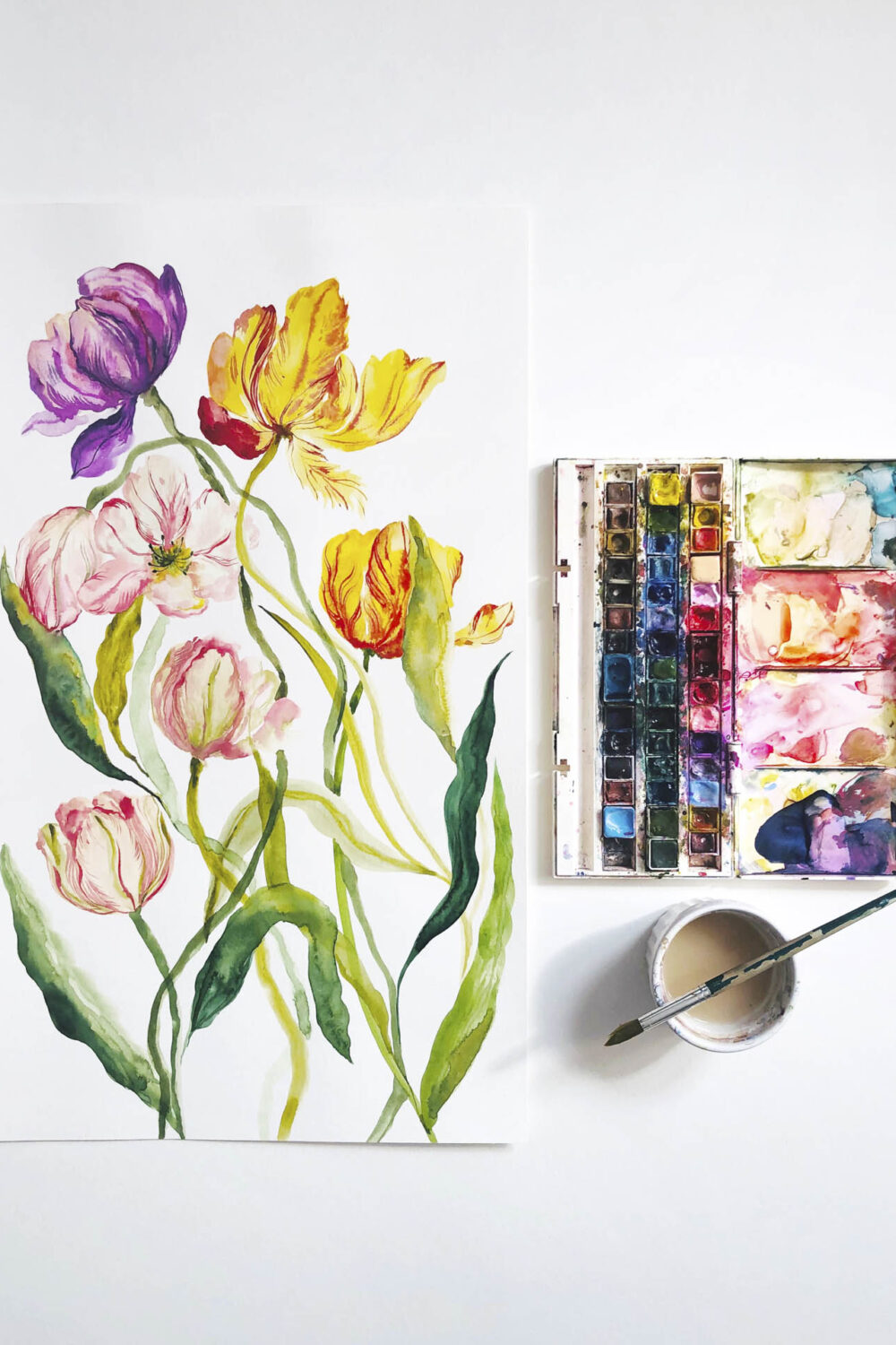 Pitture Sette tulipani - dianacojocaru.it